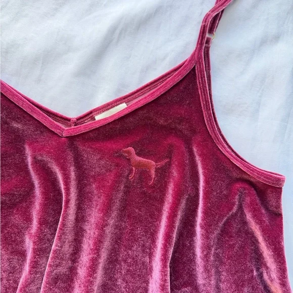 Victoria Secret Pink velvet tank top - Picture 2 of 4